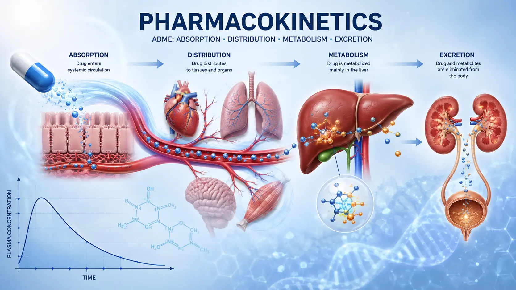 Pharmacokinetics: ADME, Definition, Principles & Examples